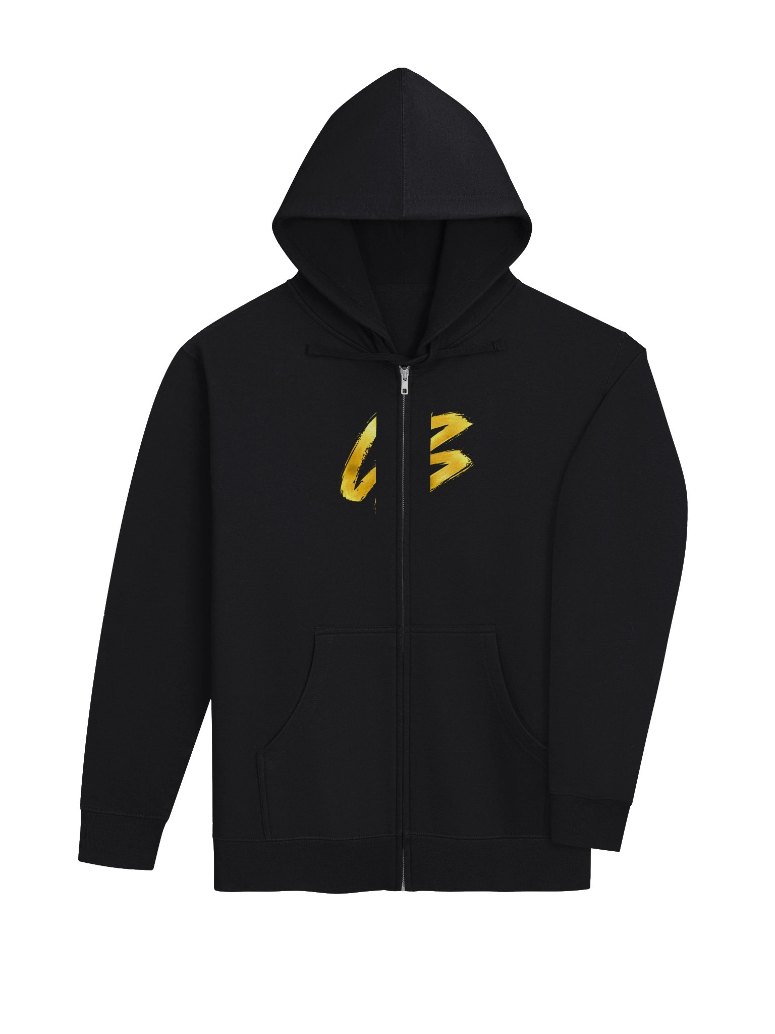 Golden Brushstroke Zip Hoodie product image (4)