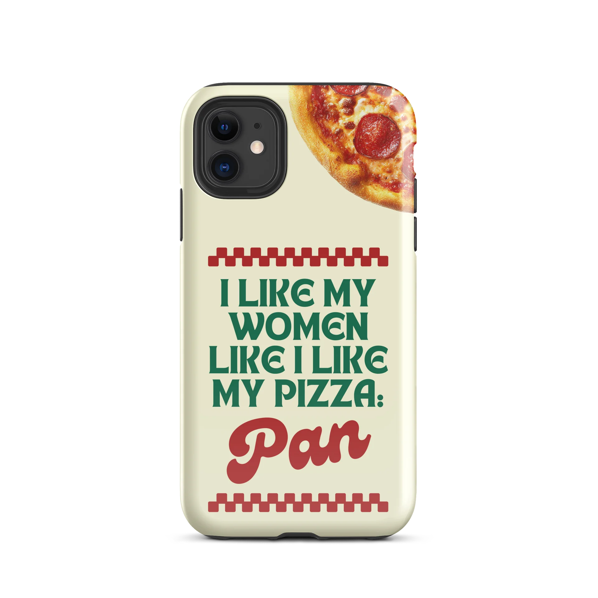 Bisexual Pride Phone case | “I Like My Women Like I Like My Pizza: Pan” | Funny LGBTQ+ iPhone Case | Queer Pride Gift product image (28)