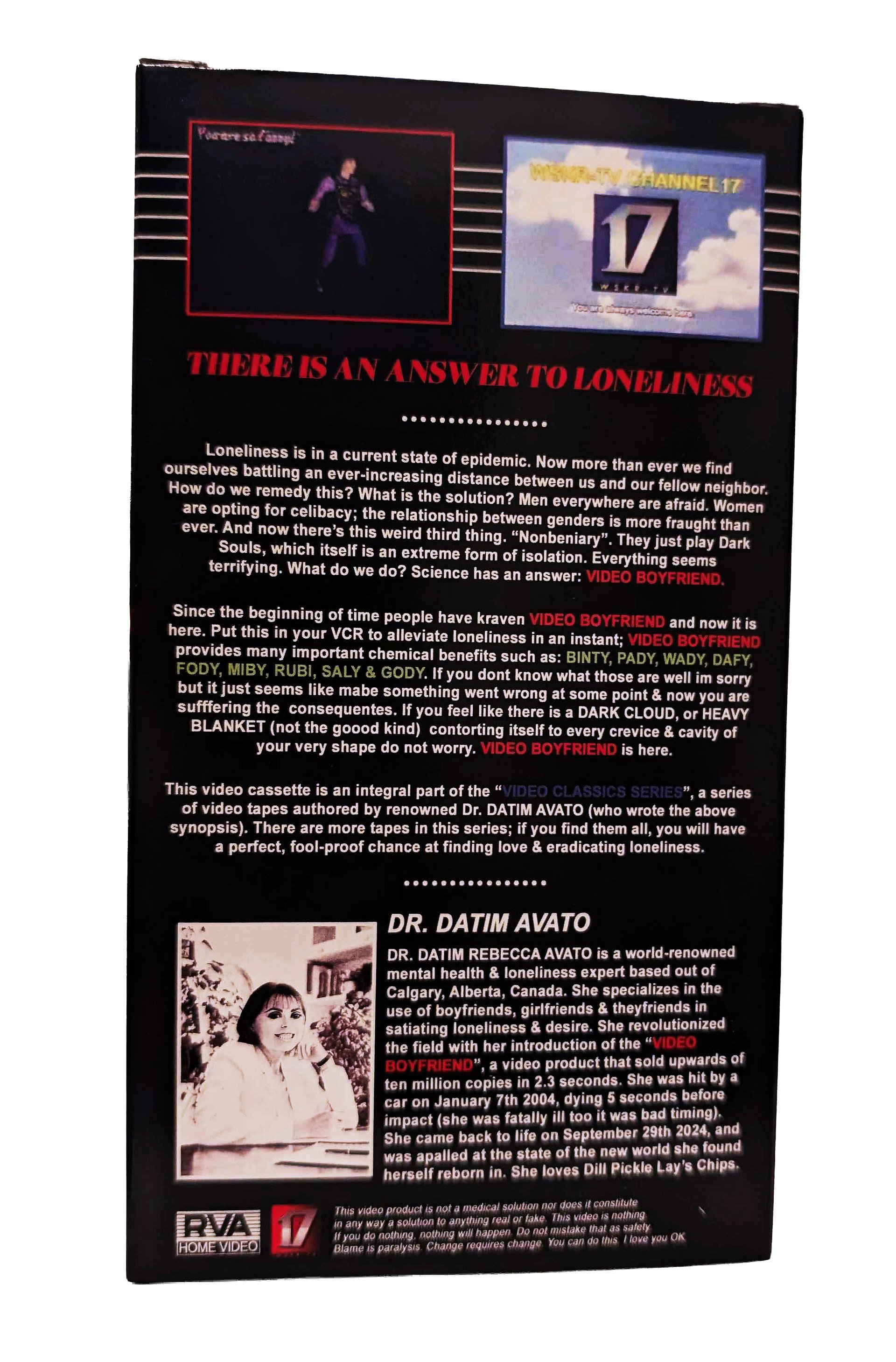 VIDEO BOYFRIEND Collector's VHS Tape product image (2)