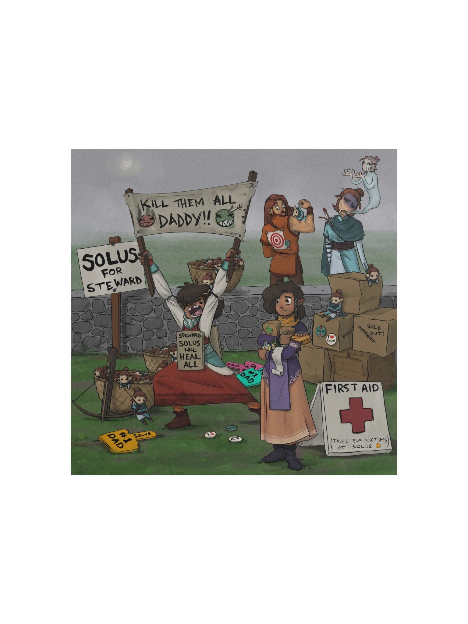 Oaths & Empires Poster - Juno and Wren Celebrate Father's Day product image (1)