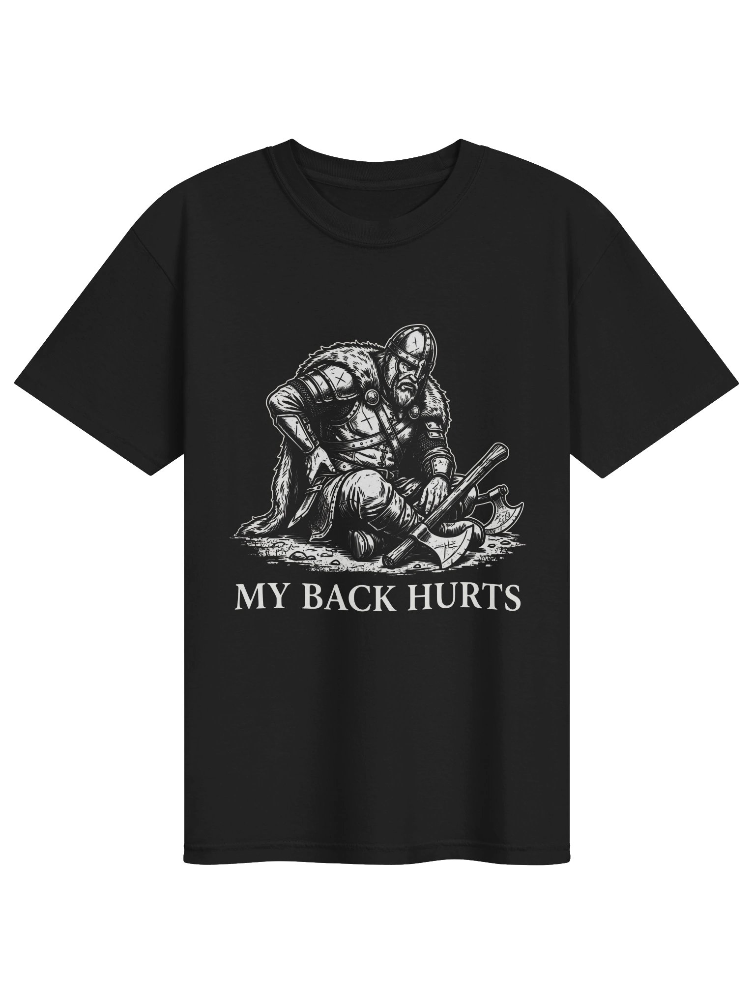 My Back Hurts Fantasy Barbarian T-Shirt – Funny Warrior Graphic Tee | Comfort Colors product image (1)