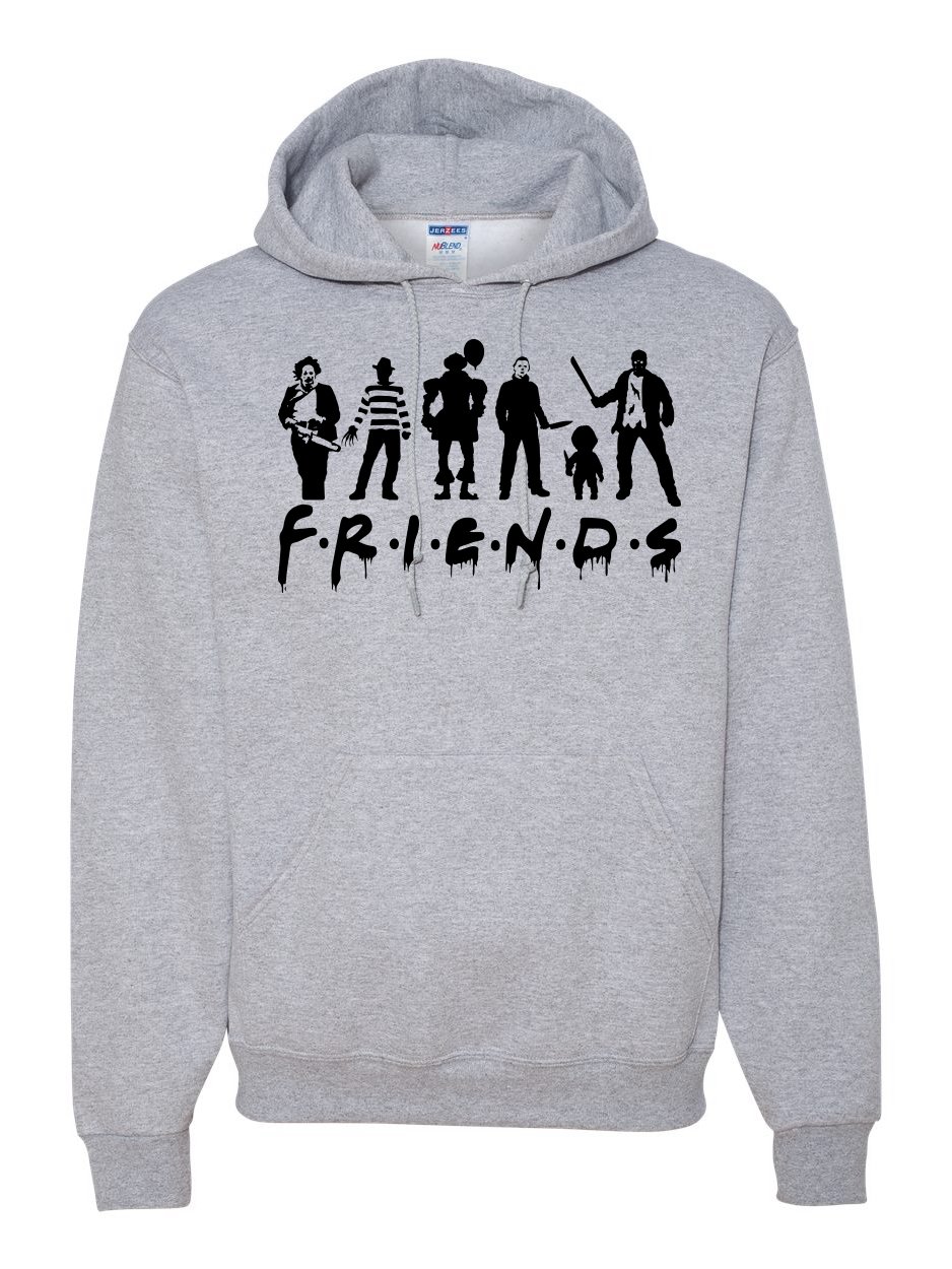 Scary Movie Friends Halloween Unisex Hoodie Graphic Hooded Sweatshirt product image (1)