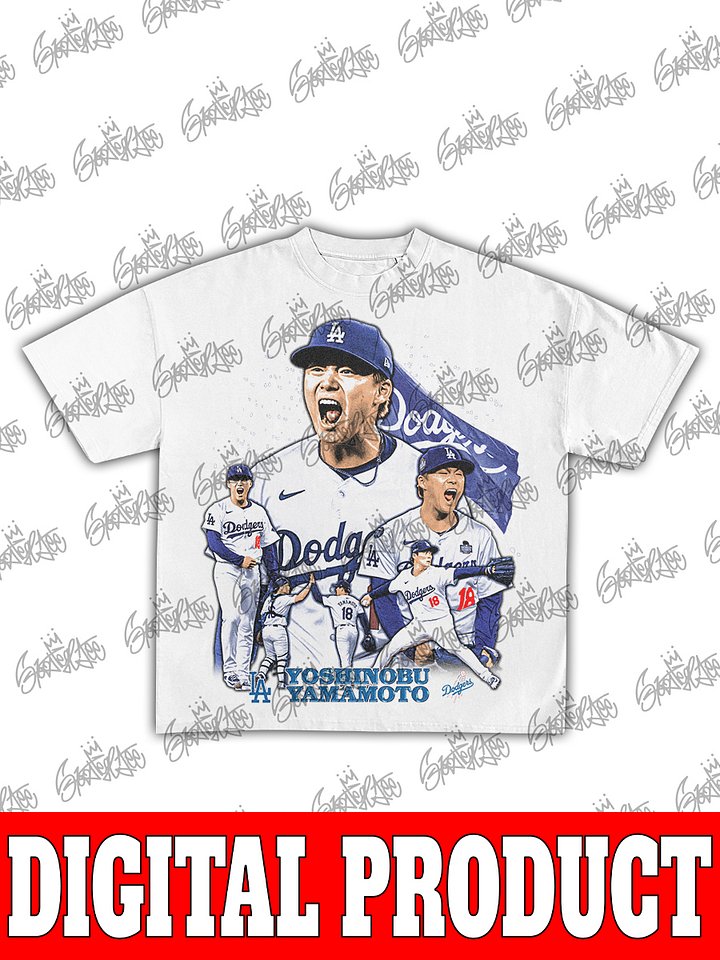 Yoshinobu Yamamoto LA Dodgers T-Shirt Vintage Bootleg Digital Product product image (2)