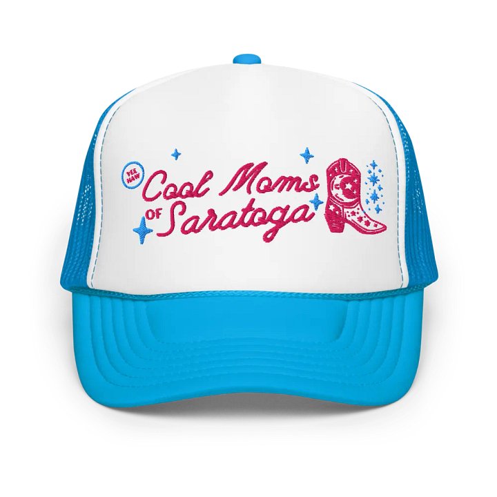 Cool Moms of Saratoga Cowboy Boot Trucker Hat product image (1)