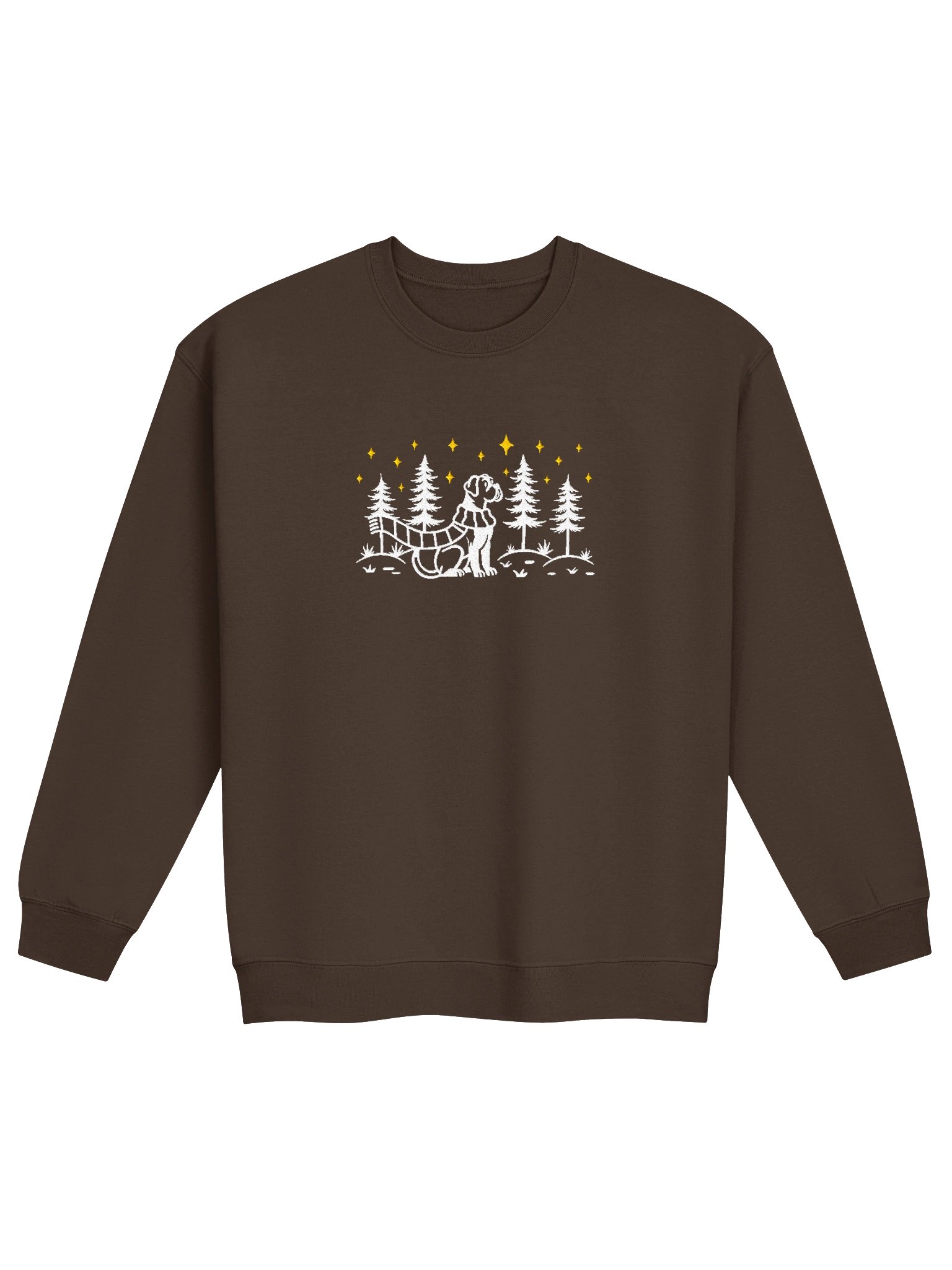 Boxer Winter/Christmas Line Art Design Embroidered Sweatshirt product image (9)