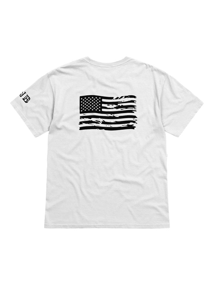 Pro-Democracy Warrior - Back Flag Unisex T-shirt in White product image (2)