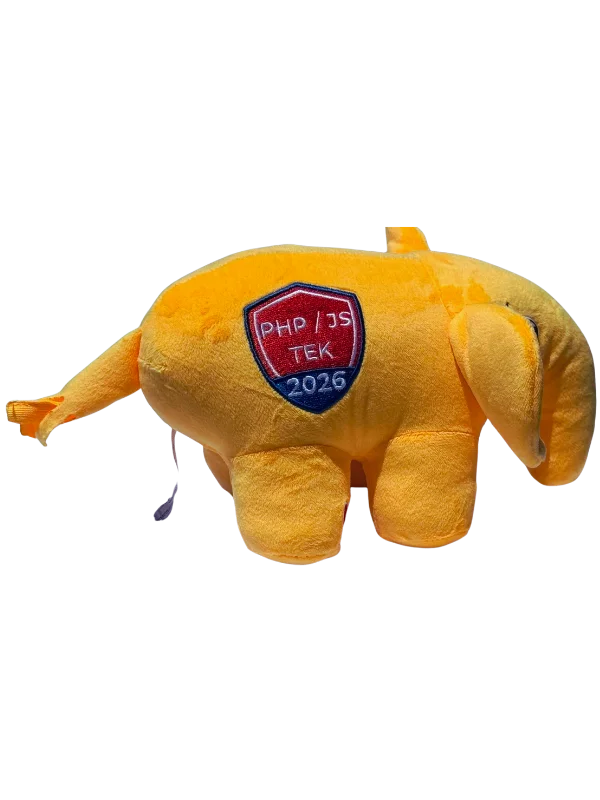 PHP / JS Tek 2026 "Holly" ElePHPant Plushy product image (2)