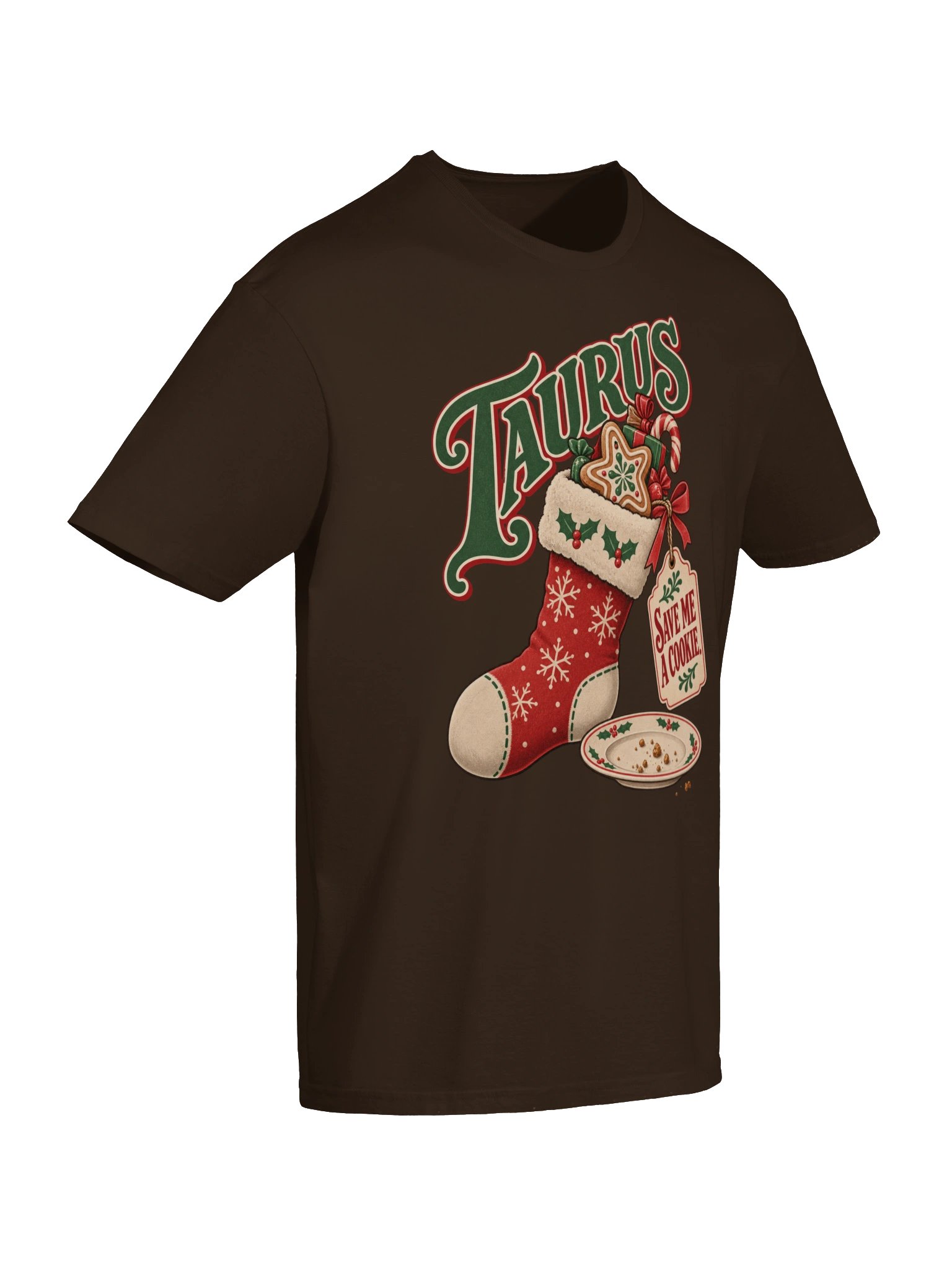 Taurus Save Me a Cookie Christmas T-Shirt product image (6)