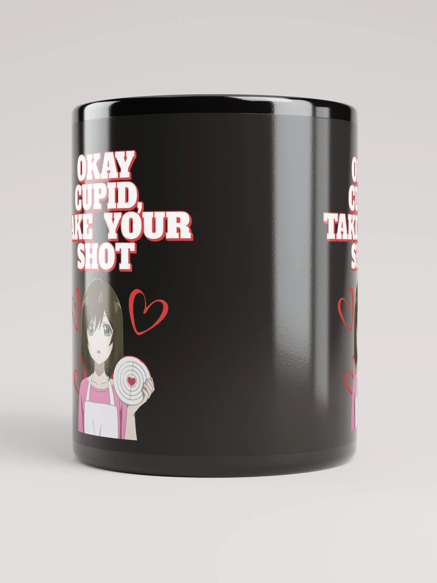 Okay Cupid, Take Your Shot - Valentine's Day Black Mug product image (6)