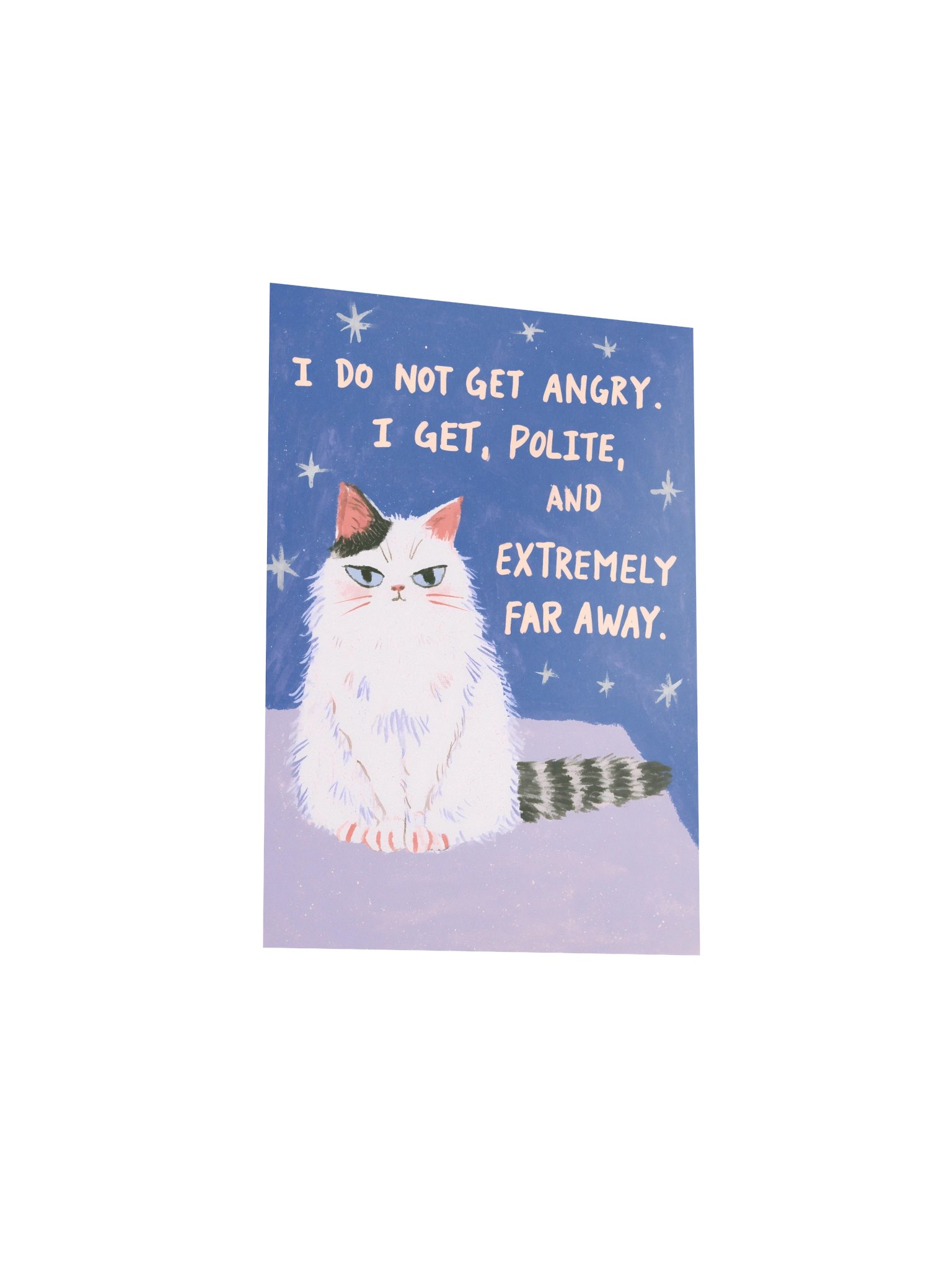 Polite, Extremely Far Away Cat Poster product image (19)