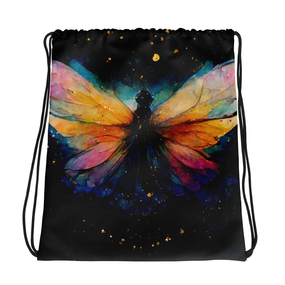 Cosmic Flutter Drawstring Bag product image (1)