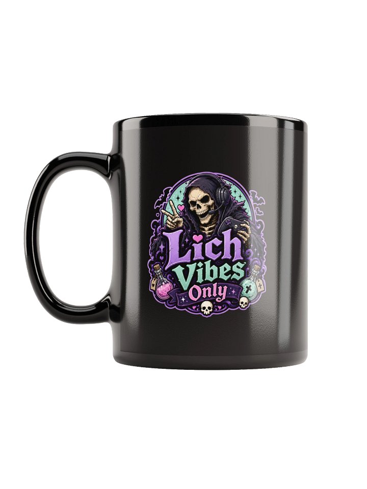 Lich Vibes Only Black Mug product image (1)