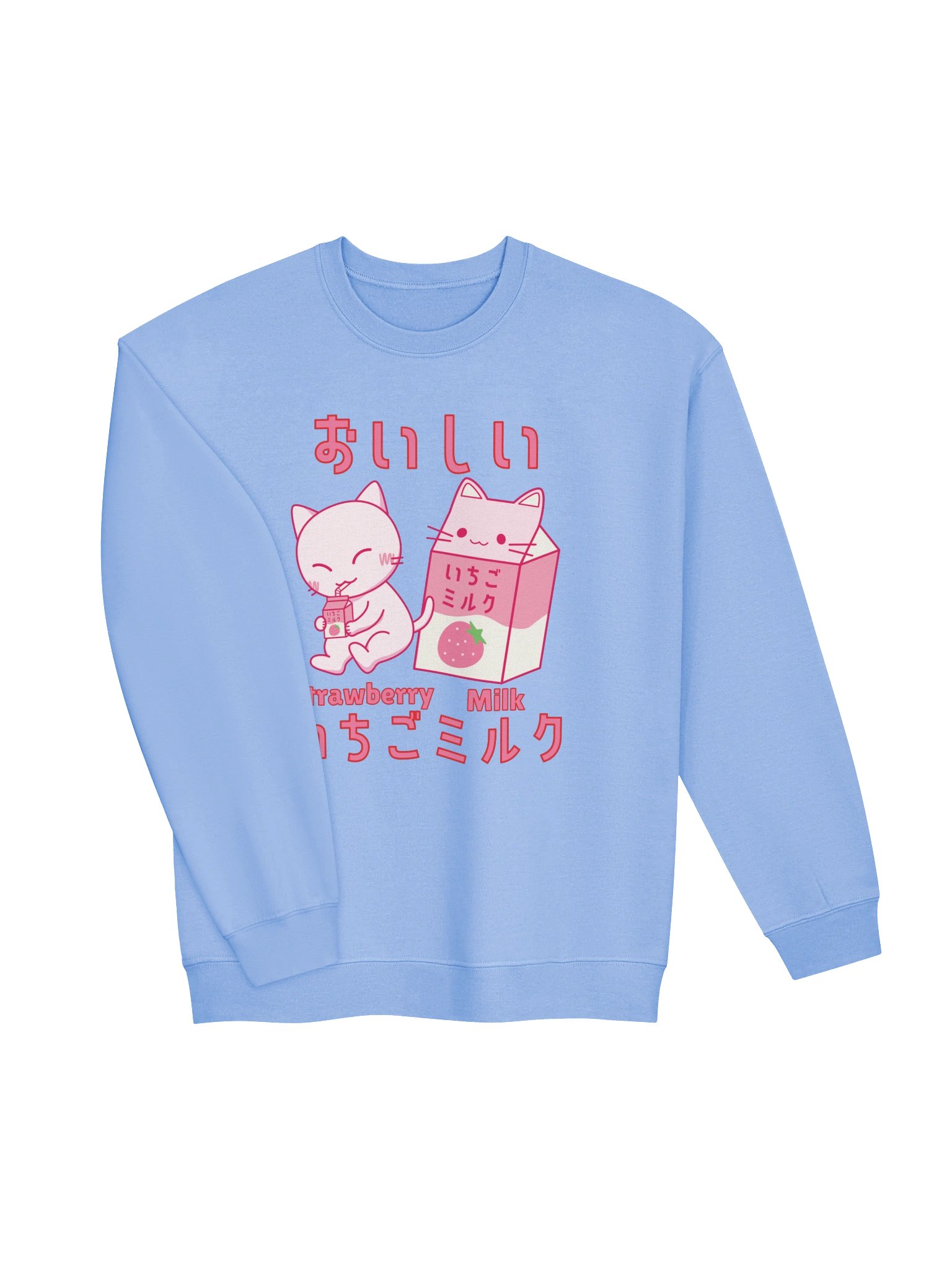Strawberry Milk Cat - Unisex Adult Sweatshirt product image (2)