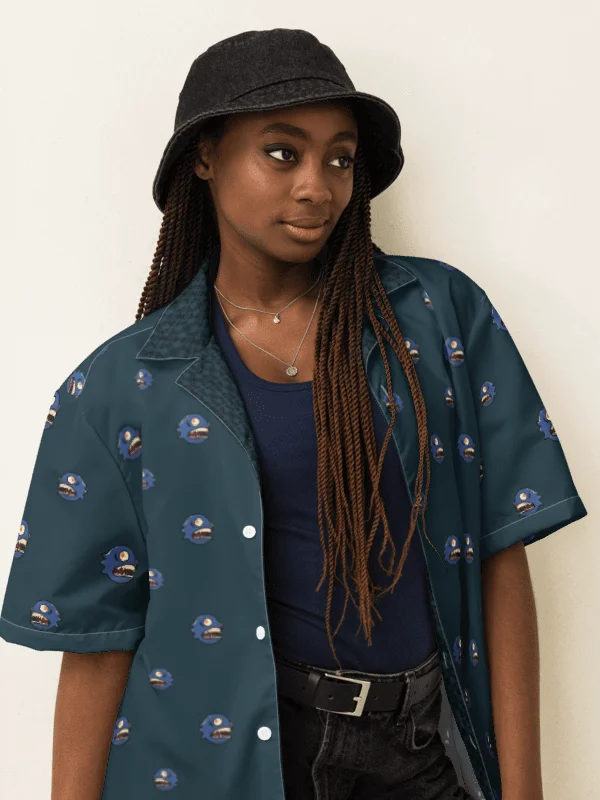 Curse of the Chomp Hawaiian Shirt - Deep Slate product image (2)