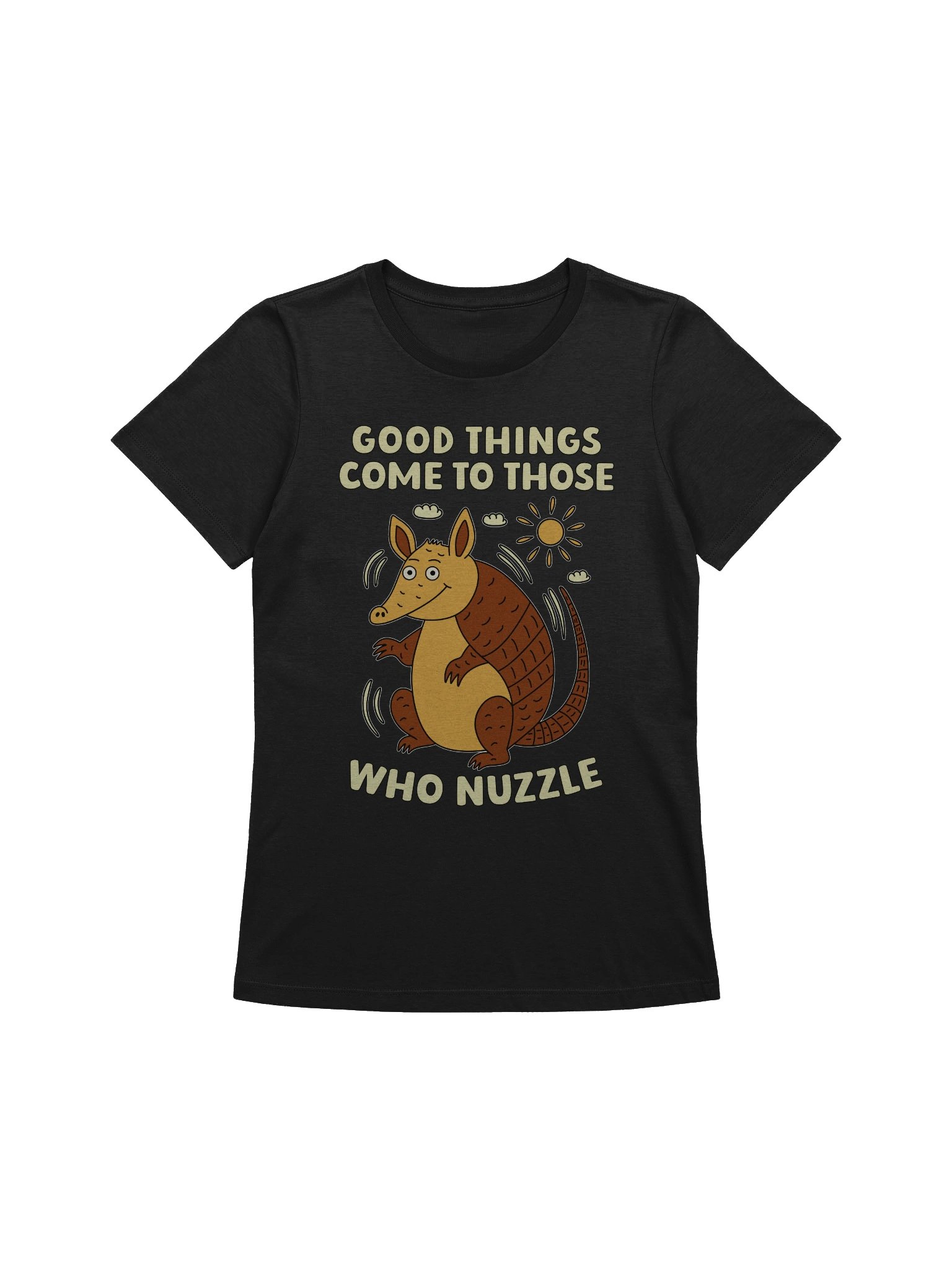 Good Things Come To Those Who Nuzzle Armadillo Women's Relaxed-fit T-shirt product image (1)