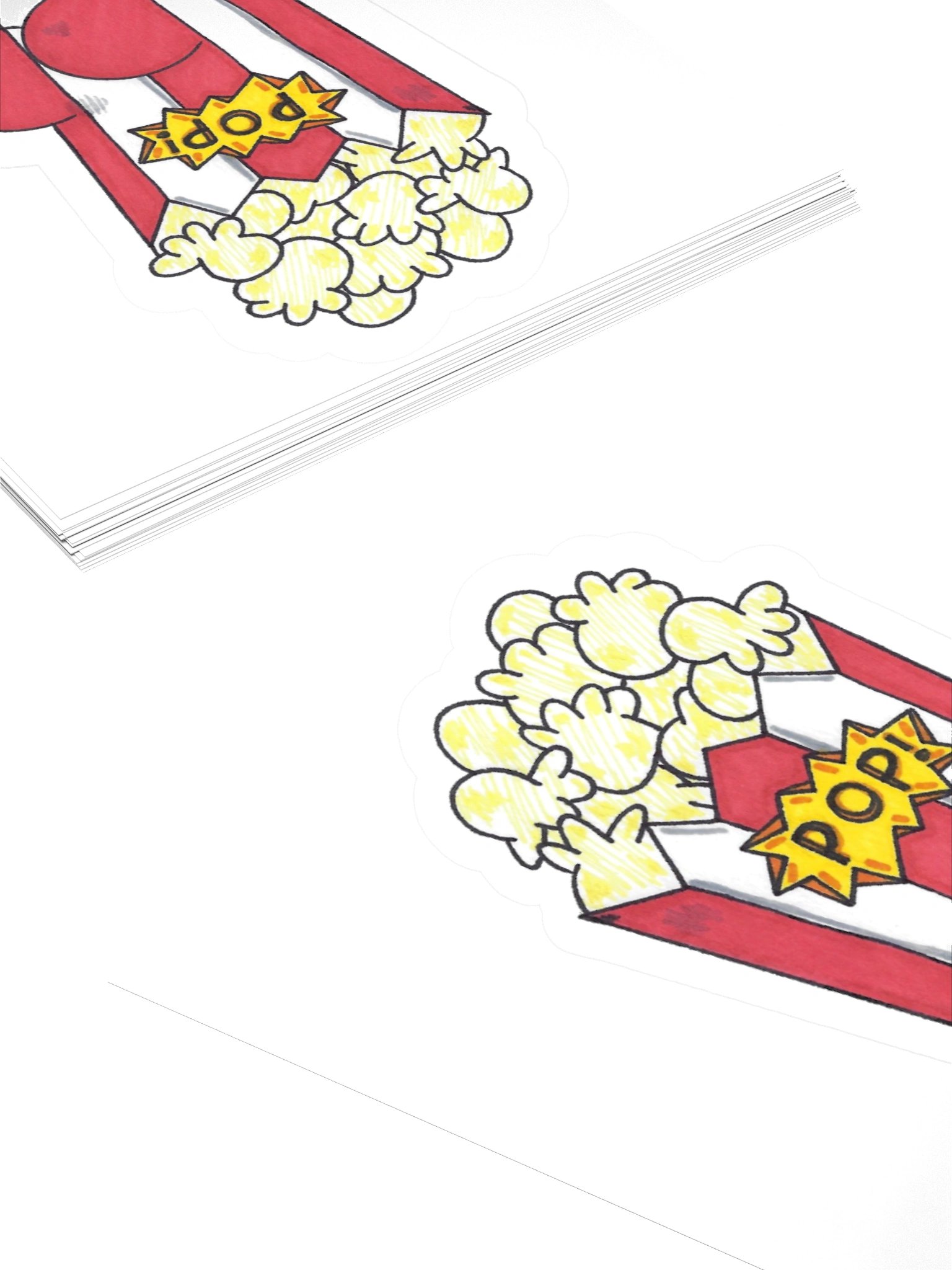 Butts: Popcorn Sticker product image (4)