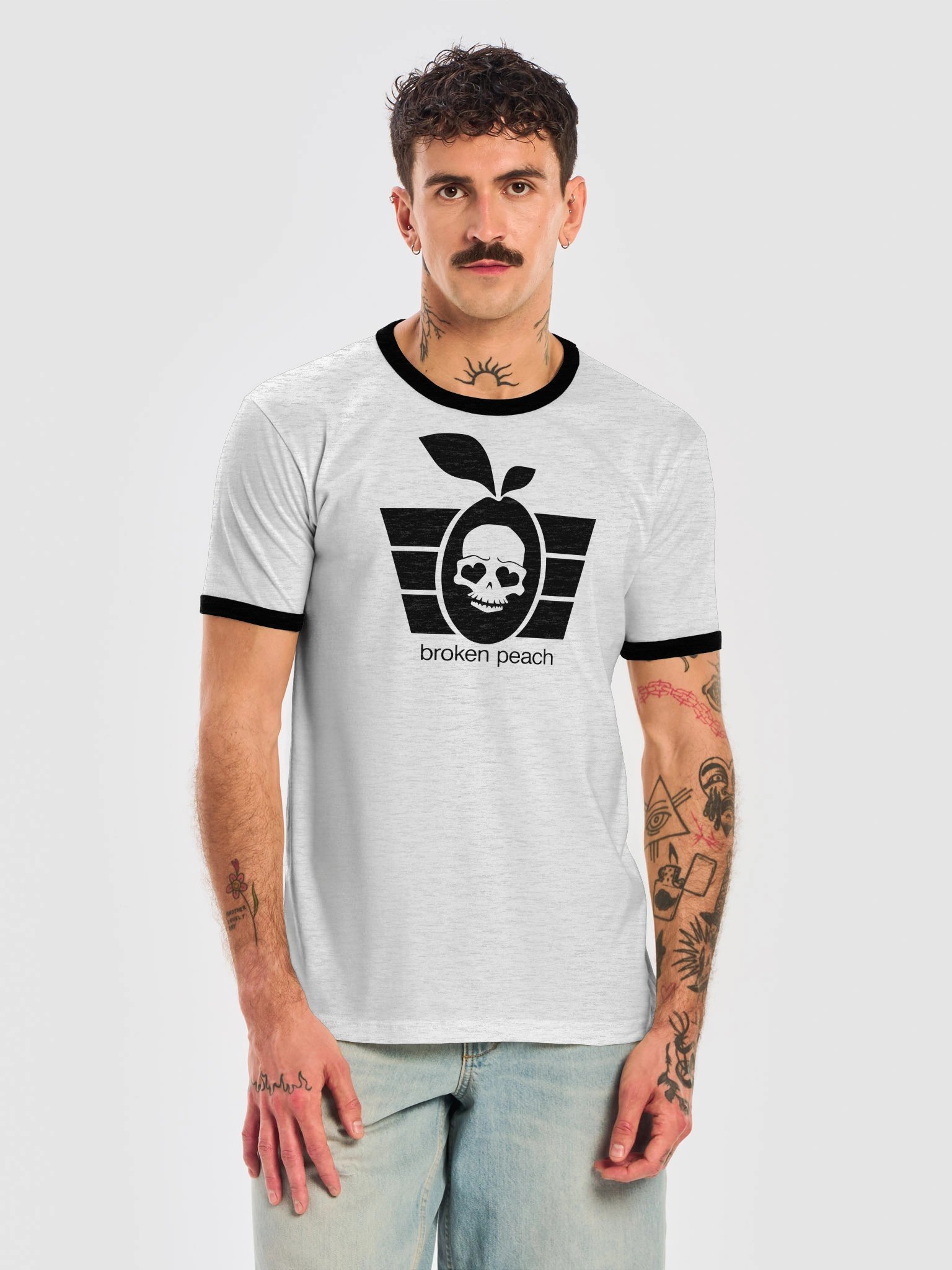 Broken Peach - Unisex Ringer T-Shirt Classic Halloween product image (15)