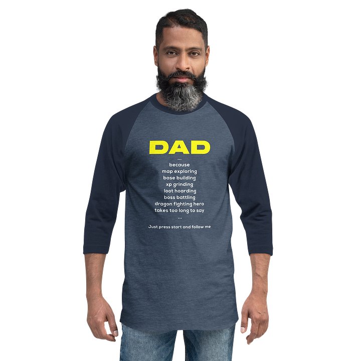 DAD Bold Raglan Tee — The Dad Plays product image (3)