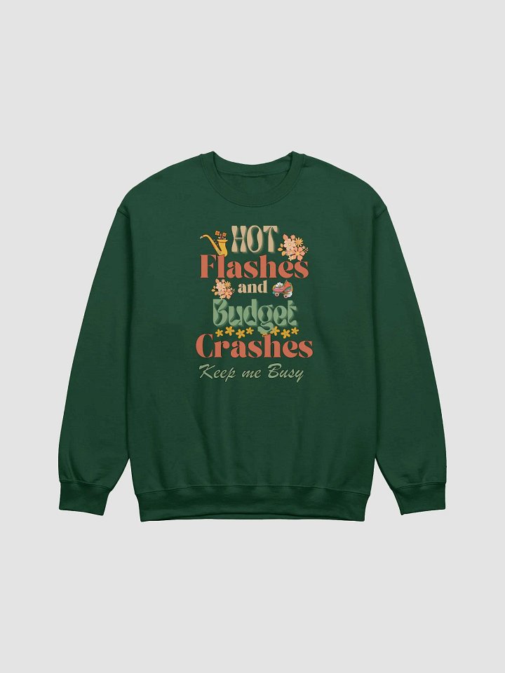 Retro Hot Flashes and Budget Crashes Sweatshirt product image (7)