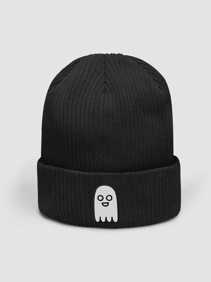 Lil Ghost Beechfield Organic Ribbed Beanie product image (1)