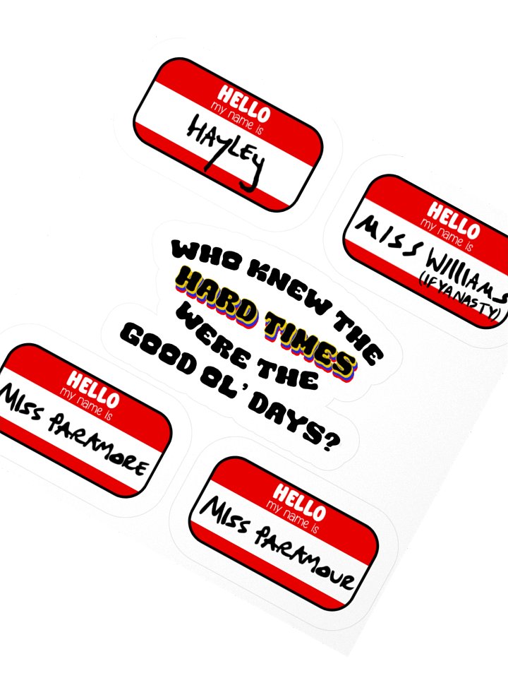 Good Ol' Days Name Tag Stickers product image (5)