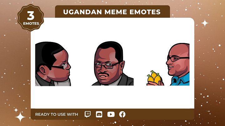 Ugandan Meme Emotes 3-Pack product image (1)