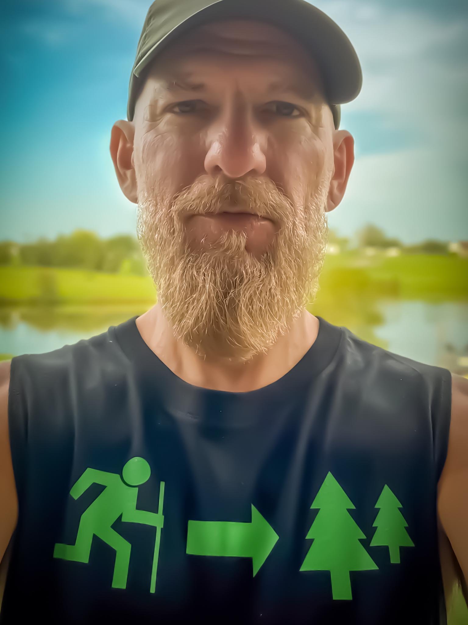 Stick-Walker 100% Cotton Sleeveless Tee / Feel the MO product image (3)
