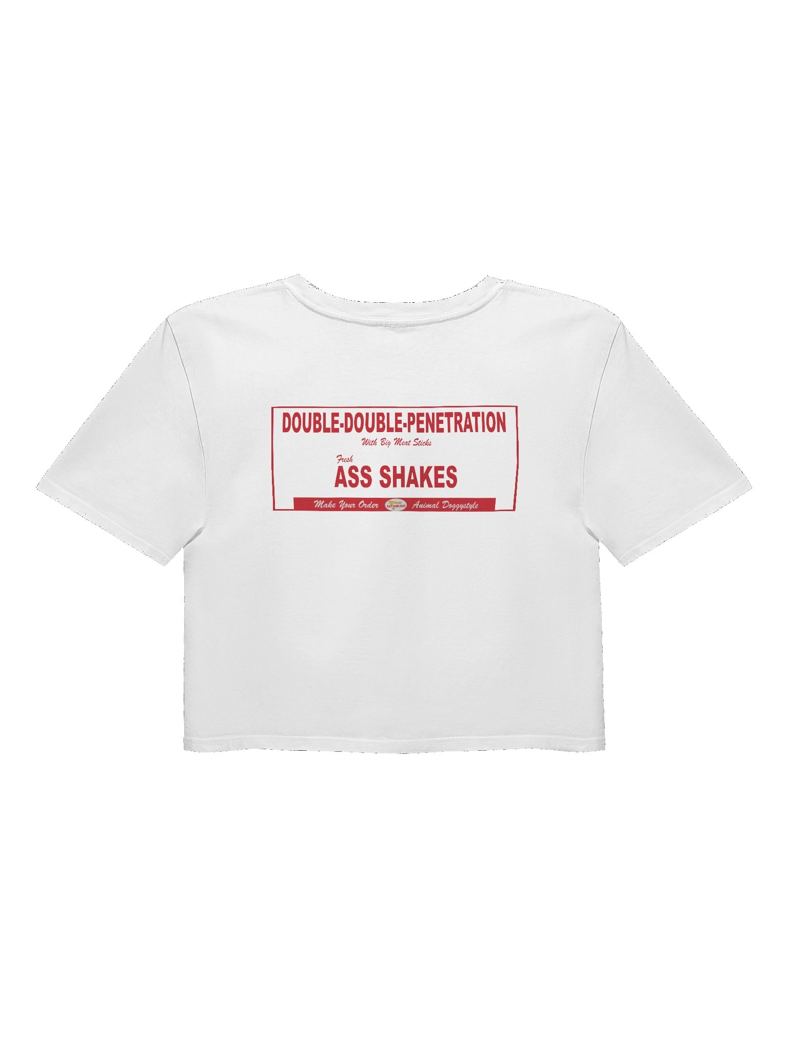 Eat Her Out Parody Crop Top (white) product image (2)