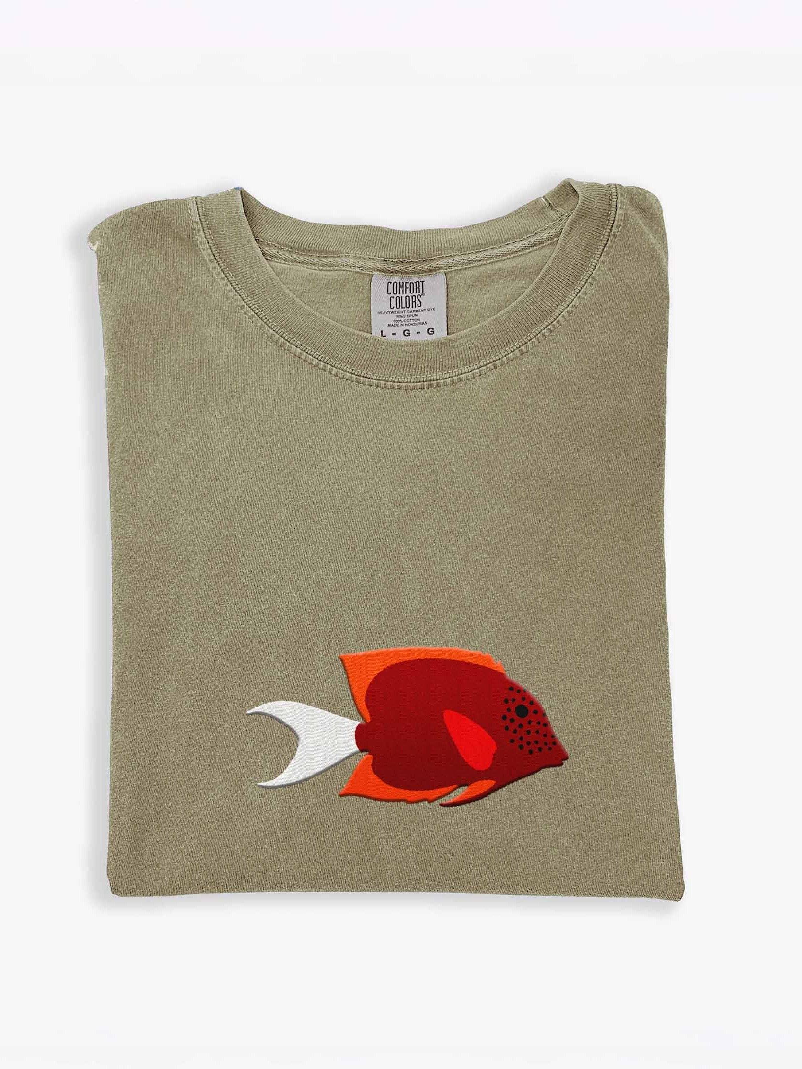 Tomini Tang Embroidered Shirt | Reef Aquarium Fish Embroidery Tee | Saltwater Marine Fish Apparel product image (1)