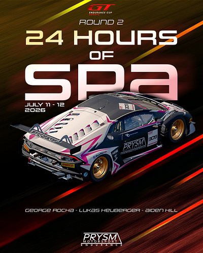 ROUND 2 for GTEC IS HERE..👹

This weekend is one of the hardest on the calendar, the GTEC Spa 24hr. Testing is underway, and ...