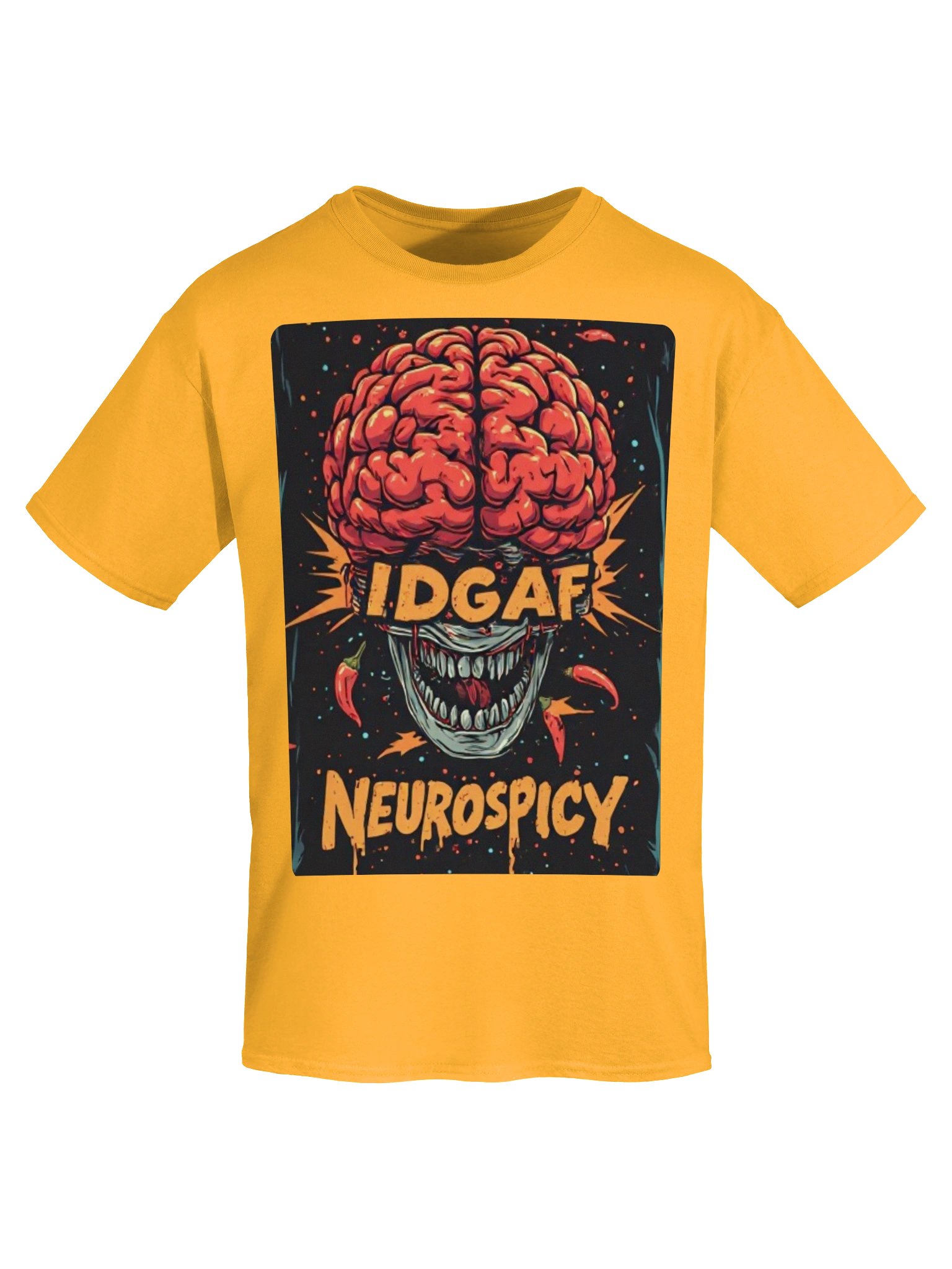 IDGAF Neurospicy Chili Brain Tee product image (34)