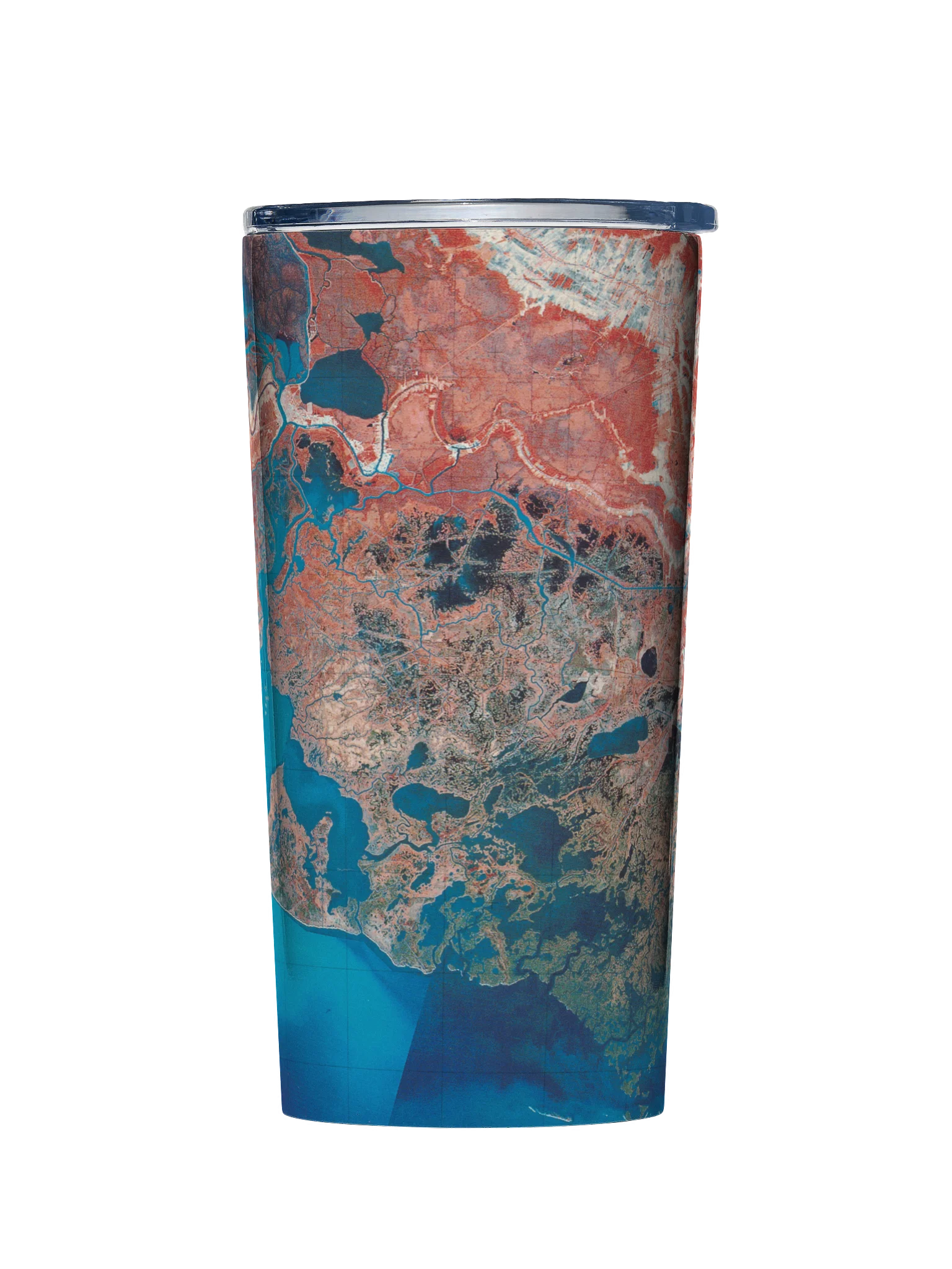 Coastal Satellite Map Tumbler product image (1)