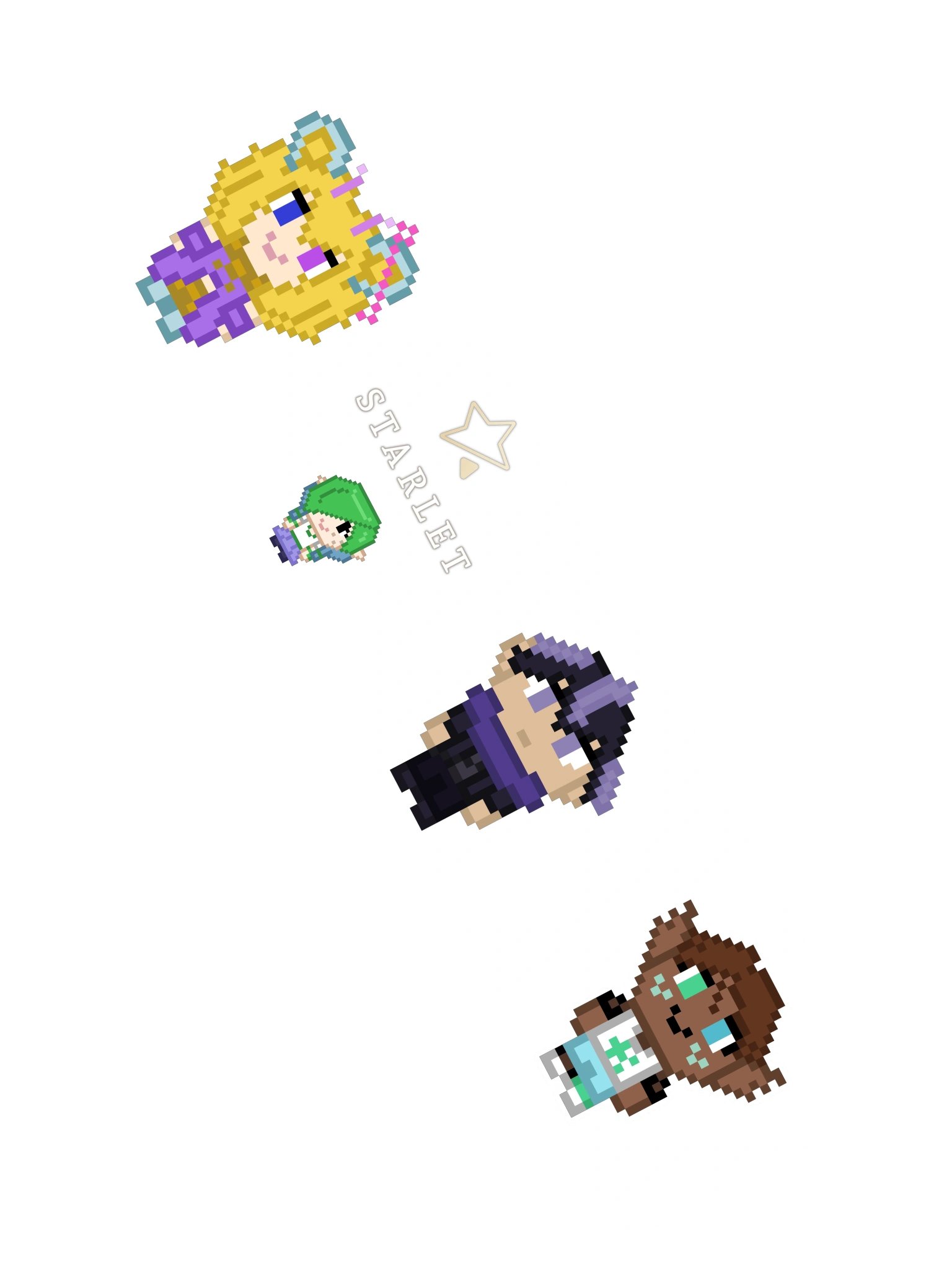 Pixel Starlet Stickers!! product image (2)