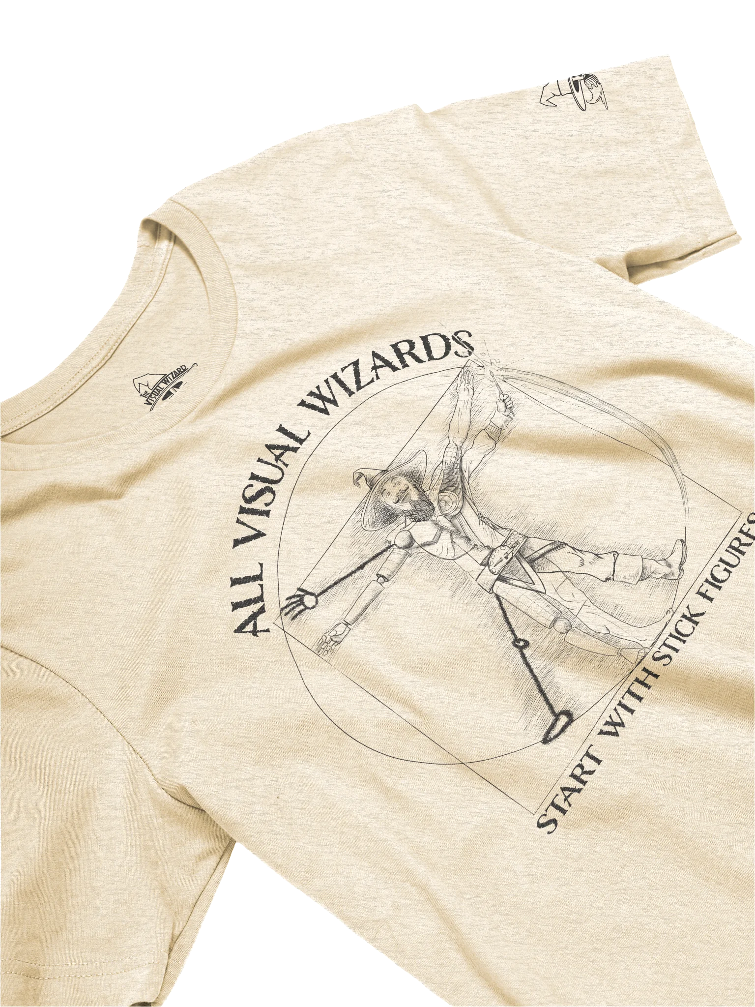 All Visual Wizards Start with Stick Figures | T-shirt product image (26)