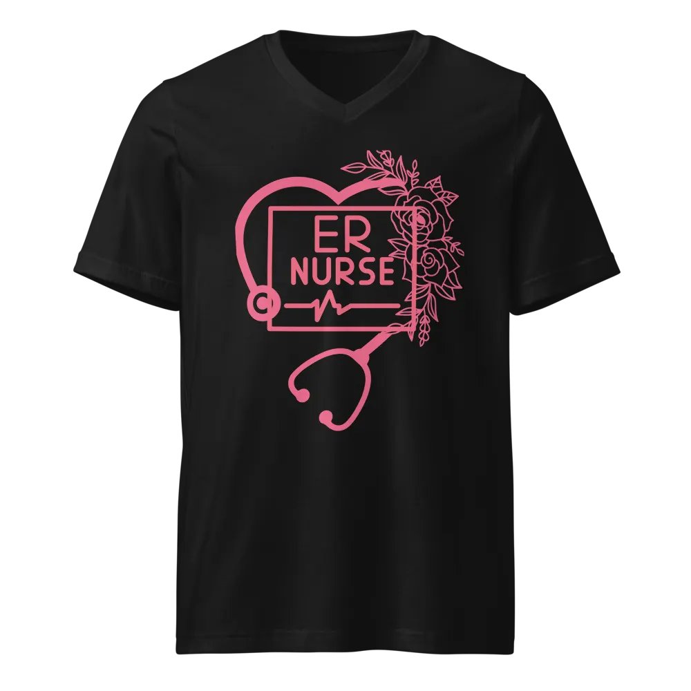 Heartfelt ER Nurse V-Neck Tee product image (1)