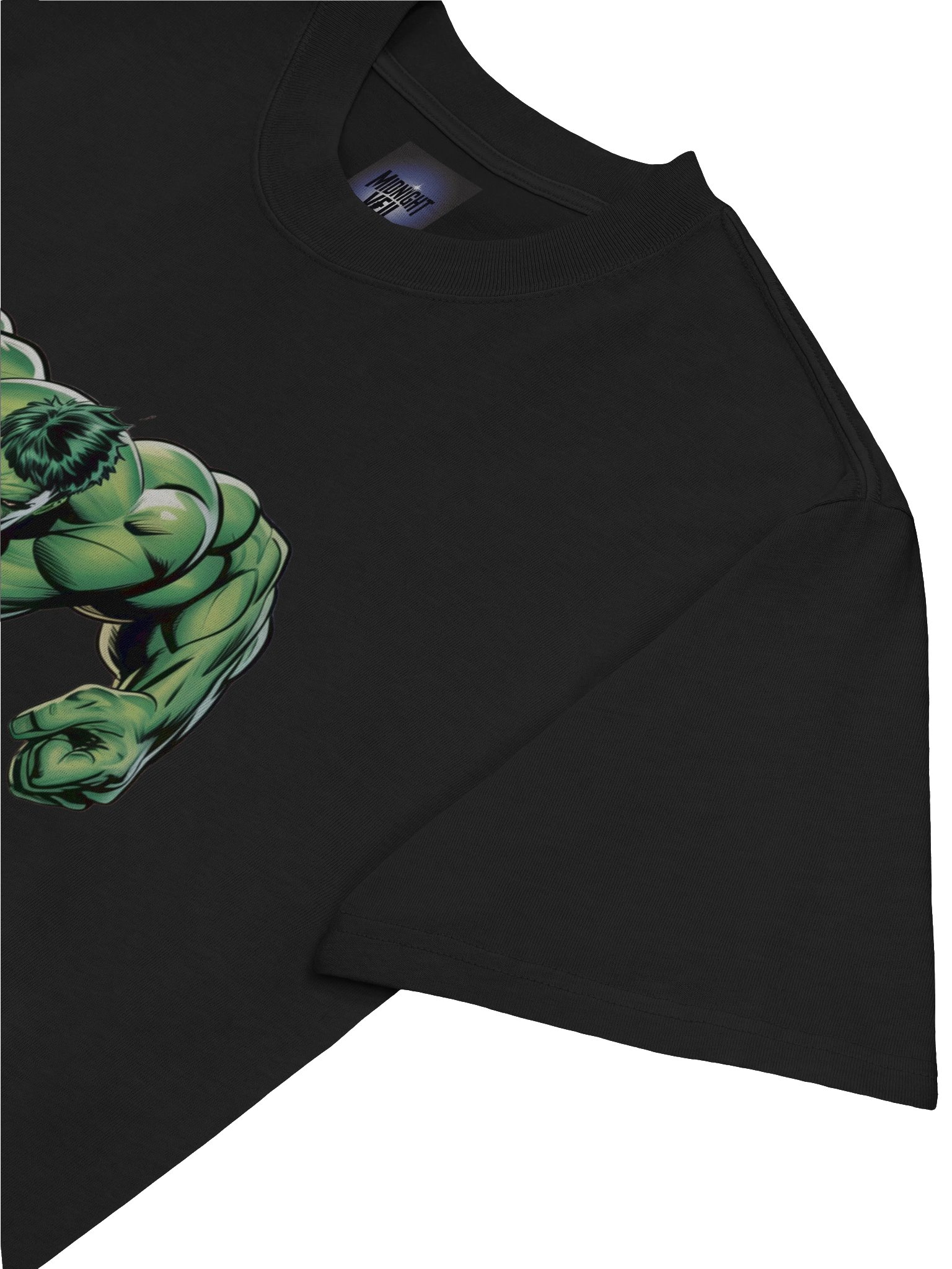 Monstrous Lurk: Hulk Shadowed Prowl Oversized Faded T-Shirt product image (7)