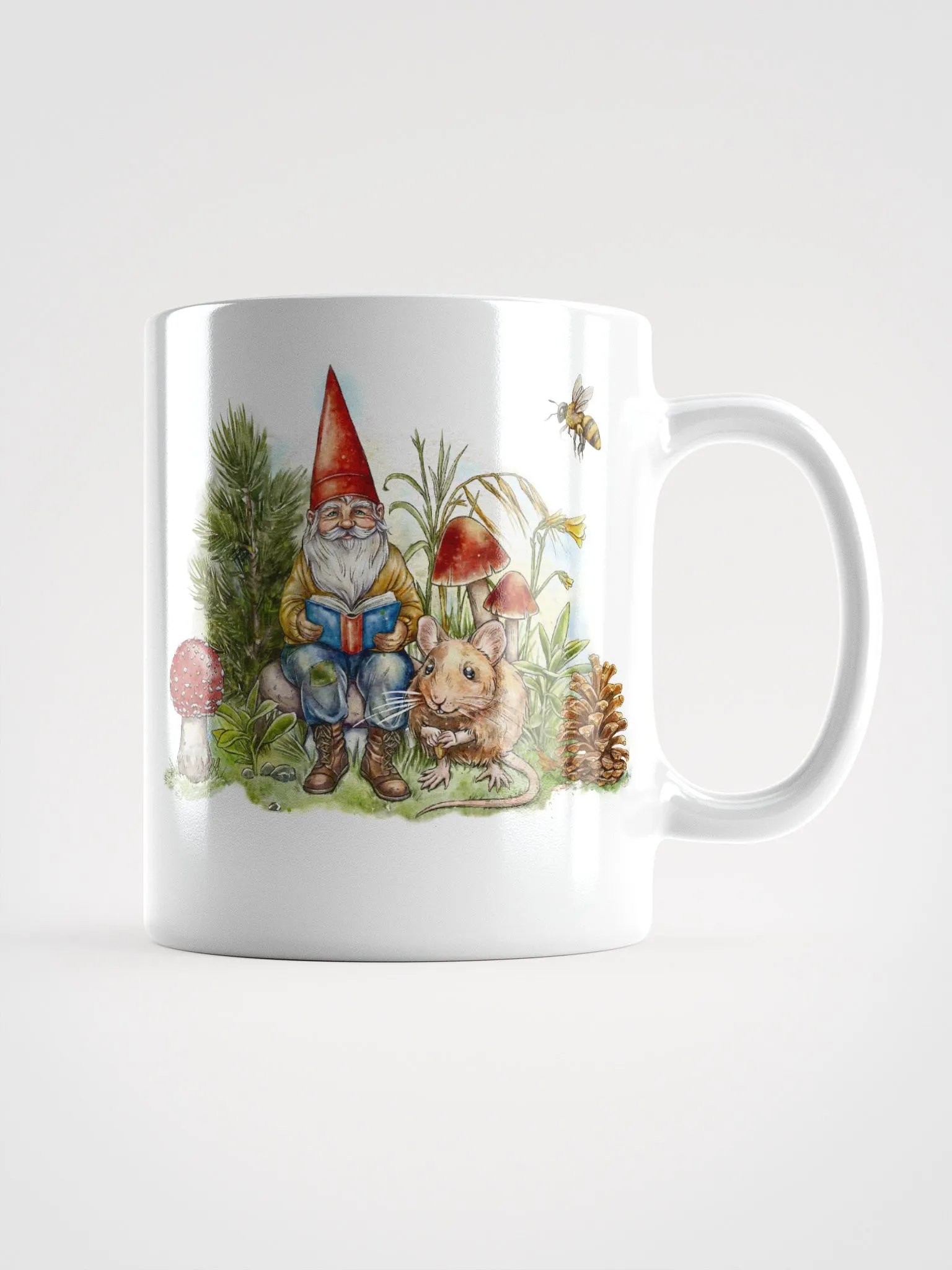 Garden Reading Gnome Mug product image (1)
