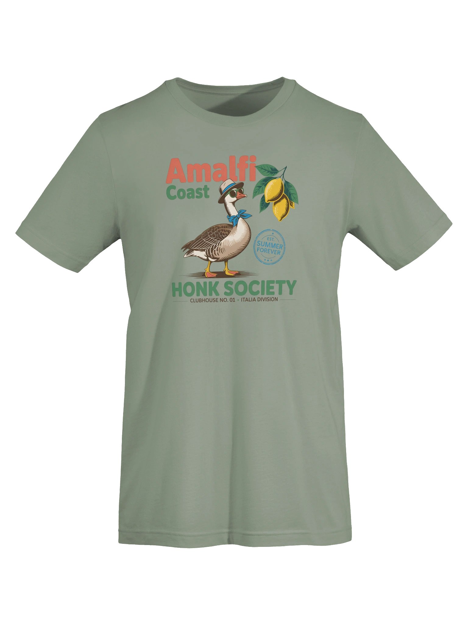 Amalfi Coast Honk Society T-Shirt | Funny Italian Summer Goose Tee 🇮🇹🪿 product image (25)