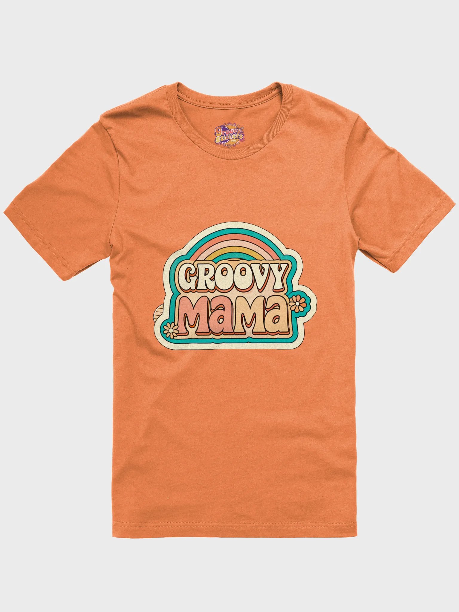 Groovy Mama Retro Rainbow T-Shirt product image (1)
