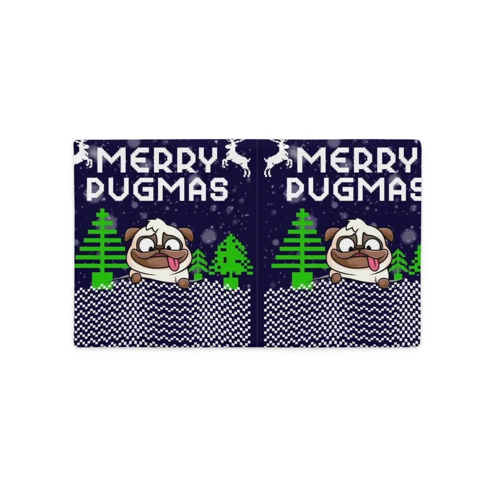 Merry Pugmas All-Over Print Pillow Case product image (11)