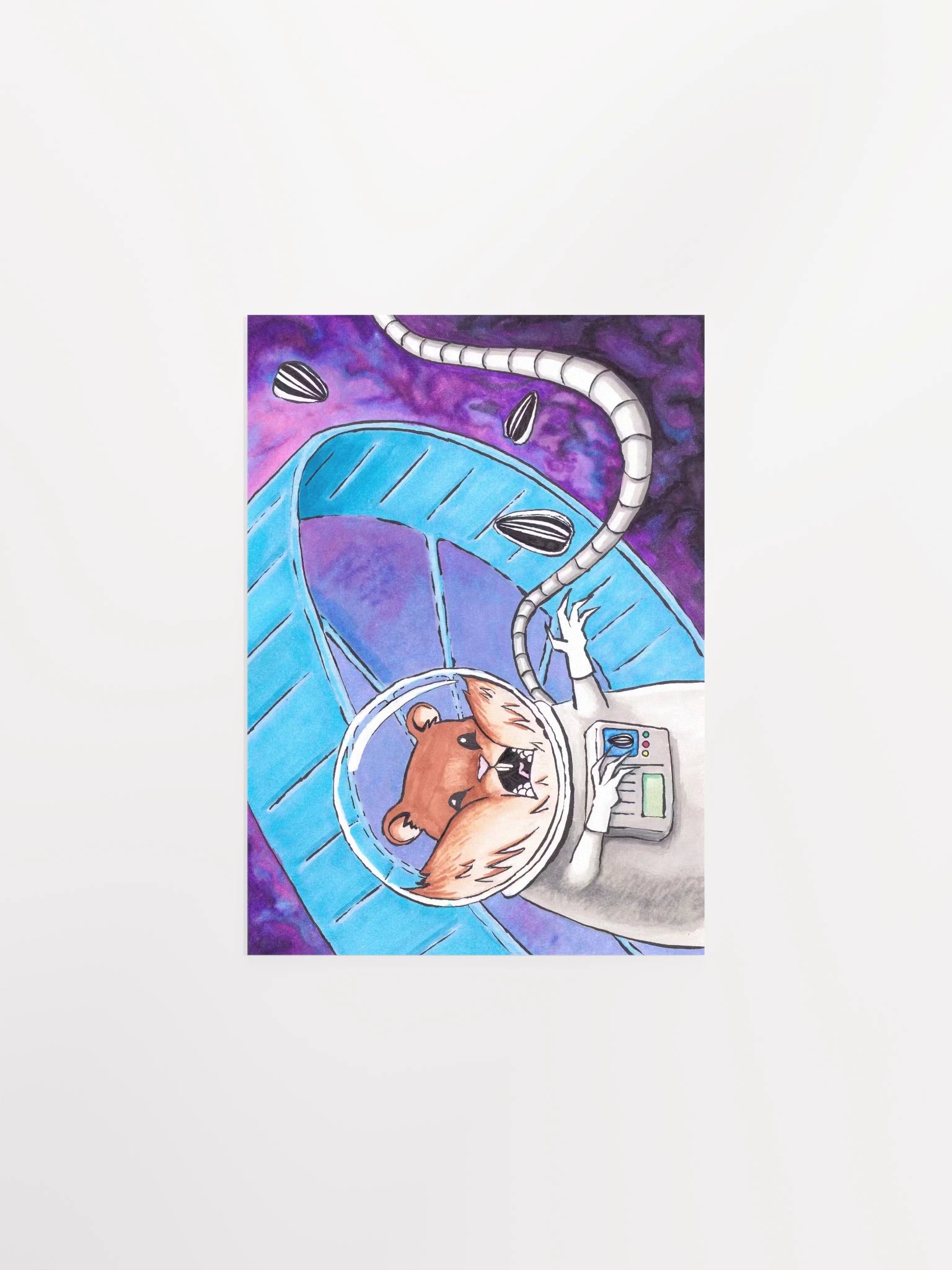 Space Hammy Print product image (1)