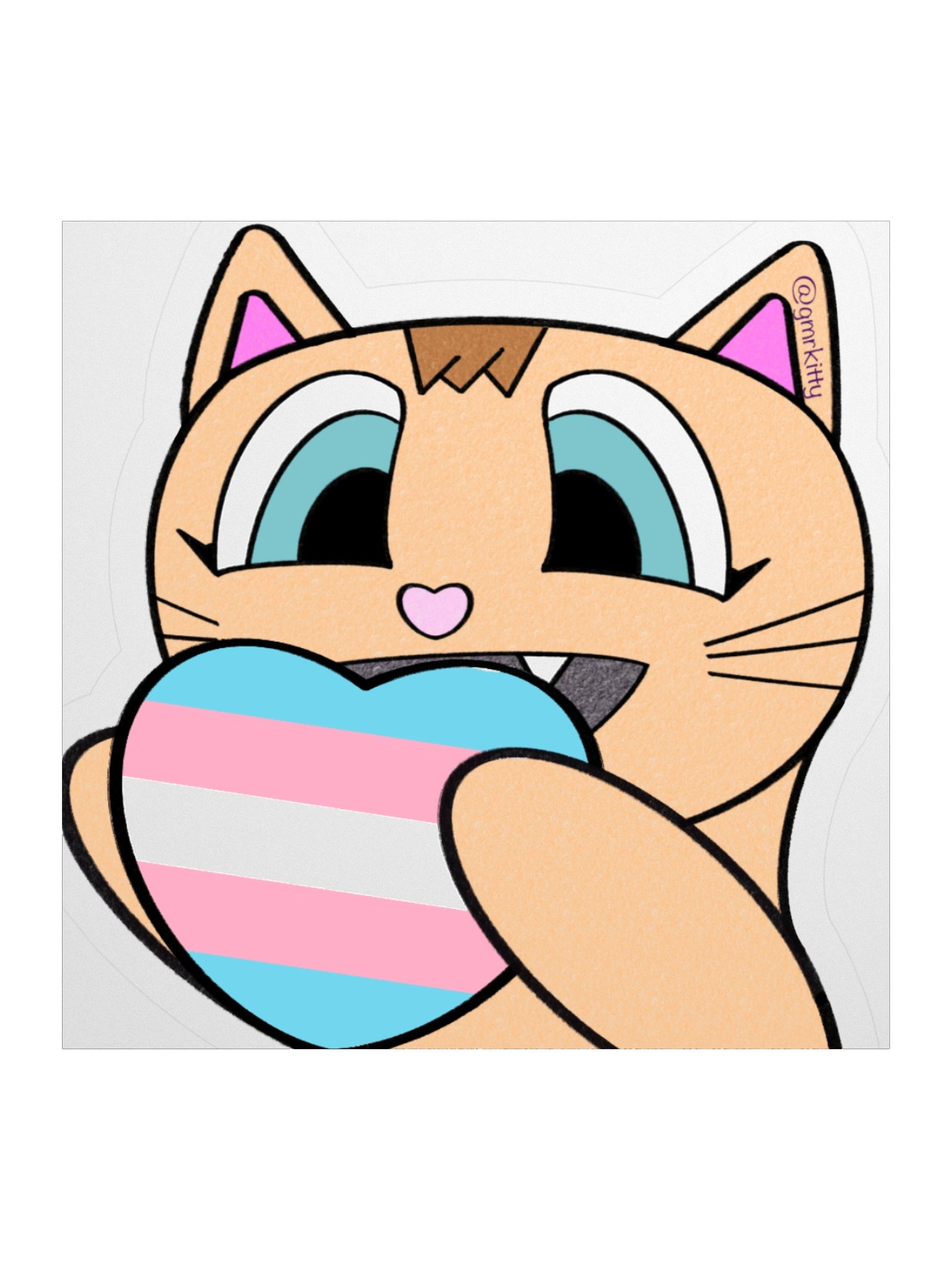 Trans Pride Kitty Sticker product image (3)
