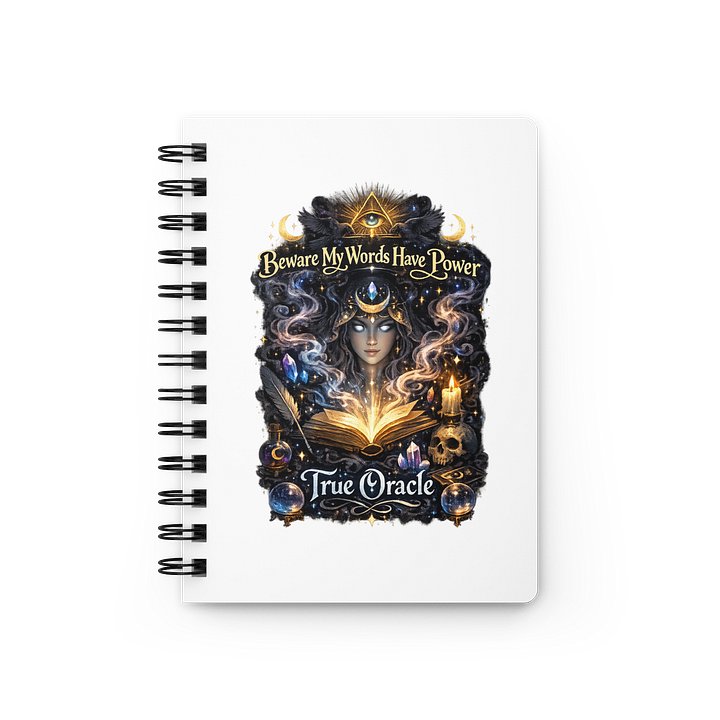 Beware My Words Have Power Notebook – True Oracle Manifestation Journal product image (1)