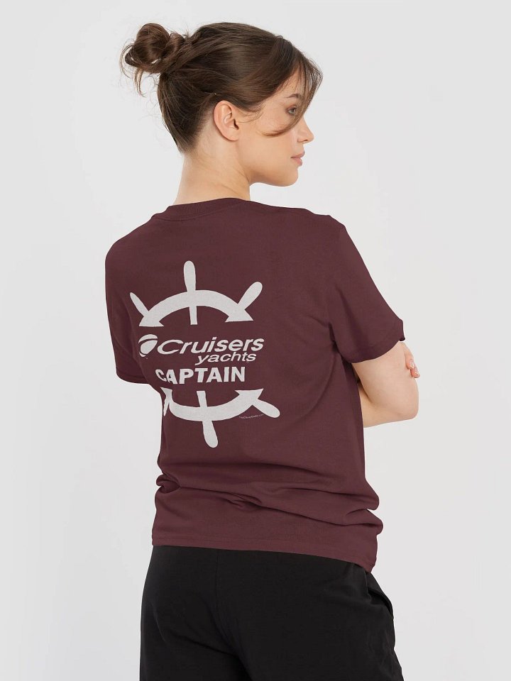 Cruisers Yachts Captain - T-Shirt - Dark Shirt w/White Logo product image (1)