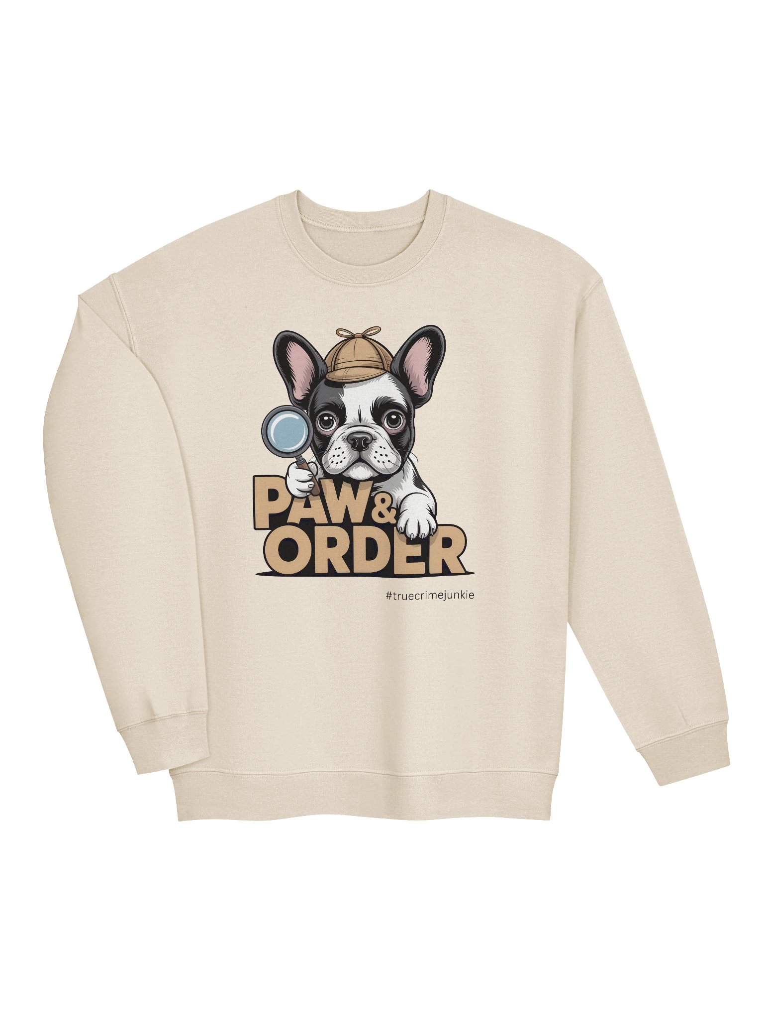 True Crime Junkie French Bulldog Lover Sweatshirt product image (16)