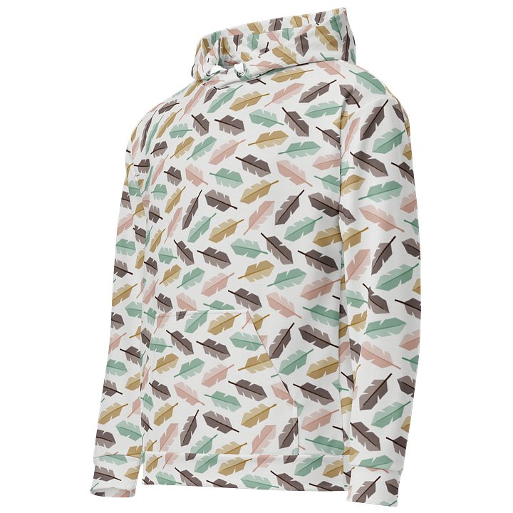 Mid-Century Modern Feathers Recycled Unisex Hoodie product image (2)