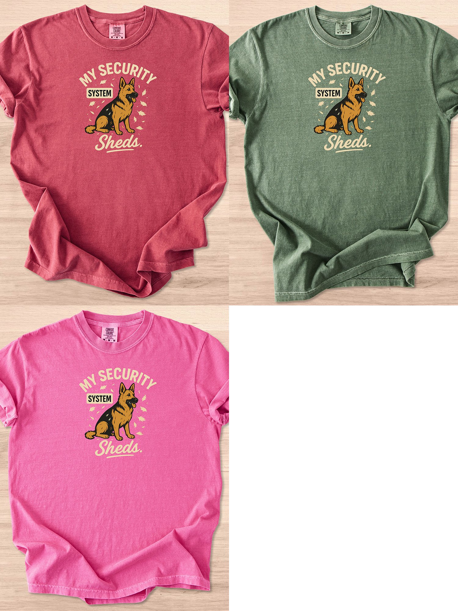 My Security System Sheds (German Shepherd) Tee product image (22)