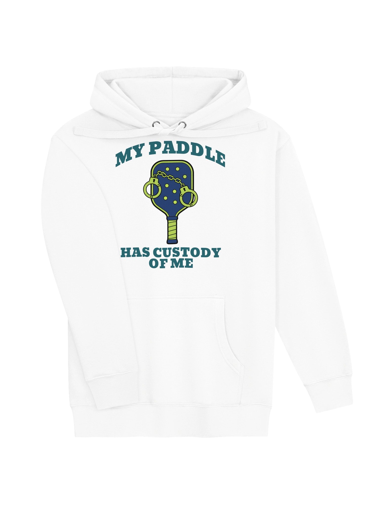 My Paddle Has Custody of Me Funny Pickleball Hoodie product image (2)