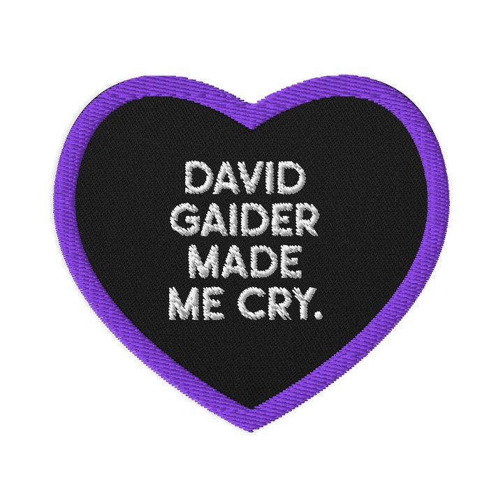 David Gaider Made Me Cry Patch product image (1)