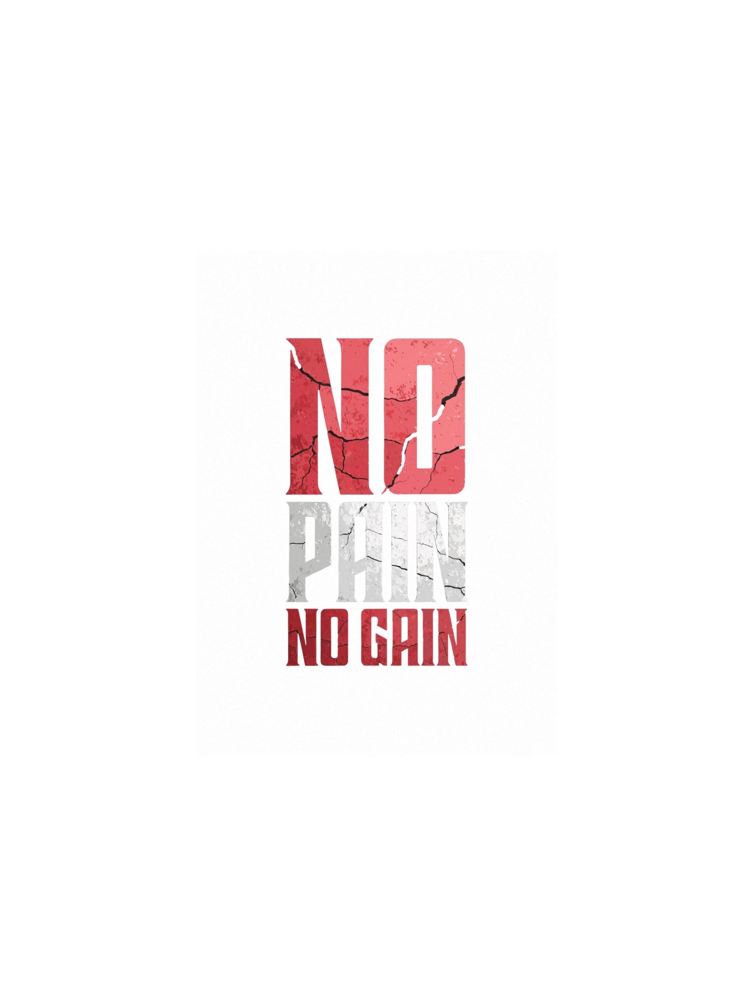 No Pain No Gain Gym Poster – Motivational Fitness Wall Art product image (1)